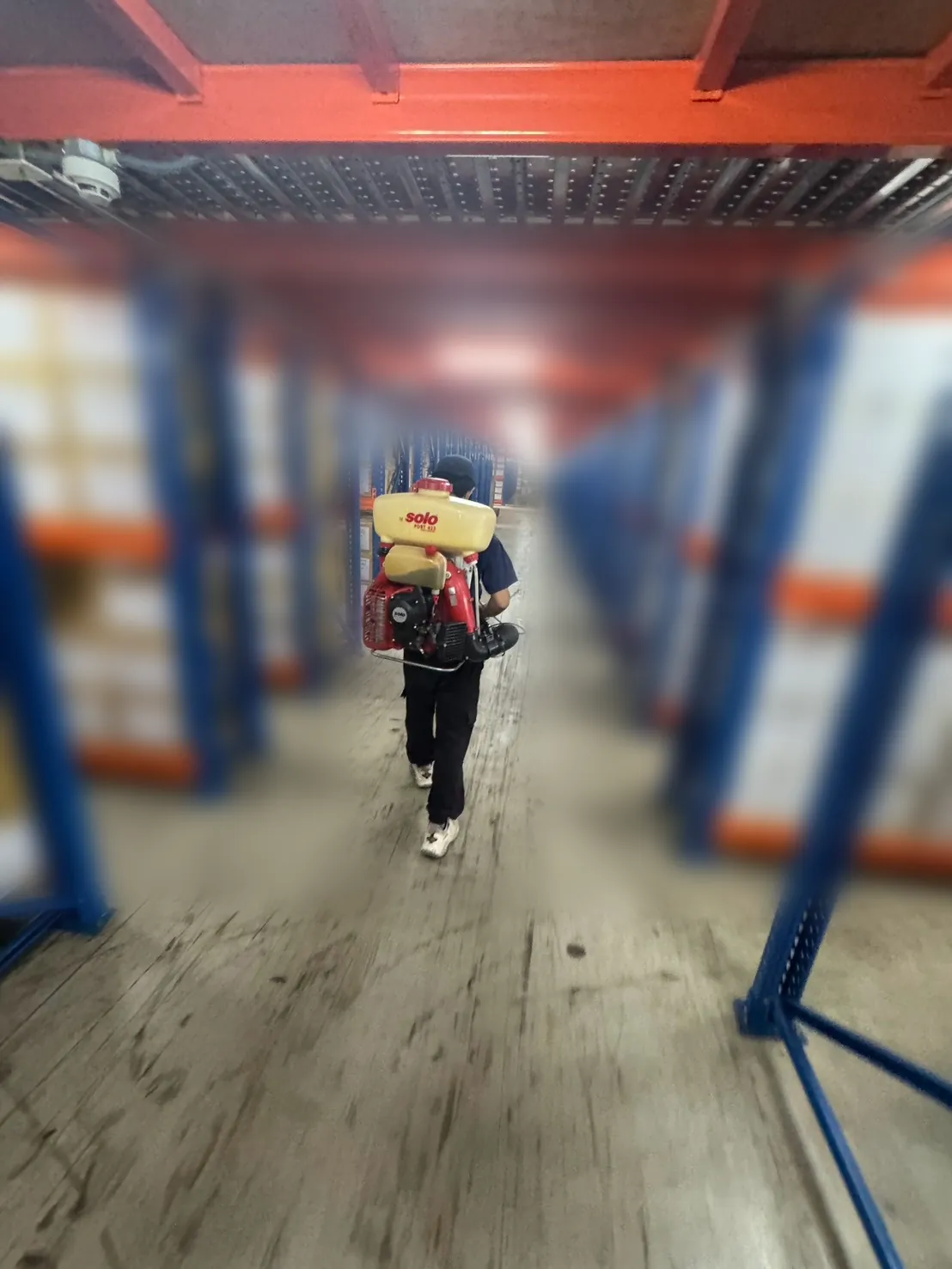 倉庫主走道環境消毒